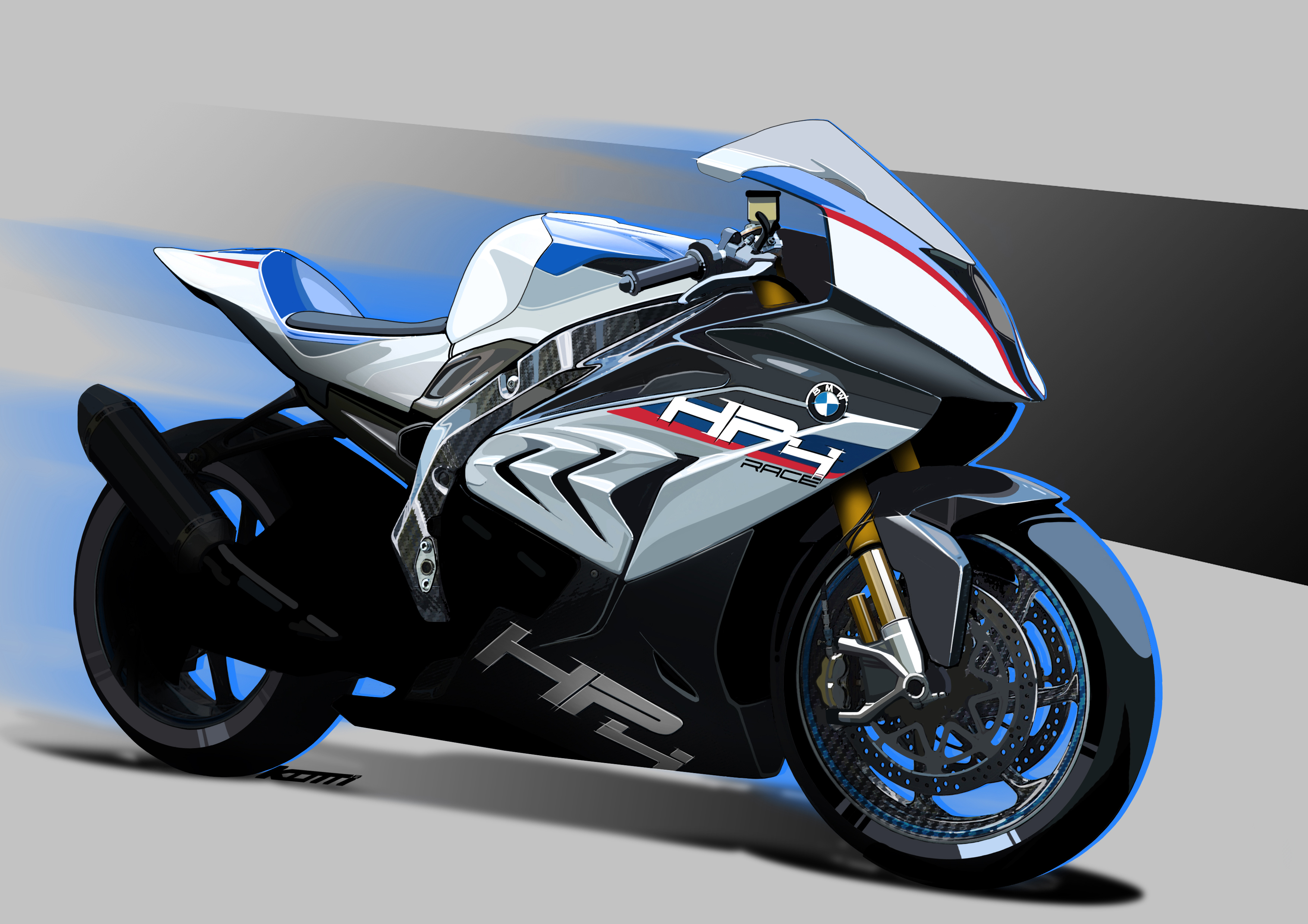 BMW HP4 Race Painted Fairings