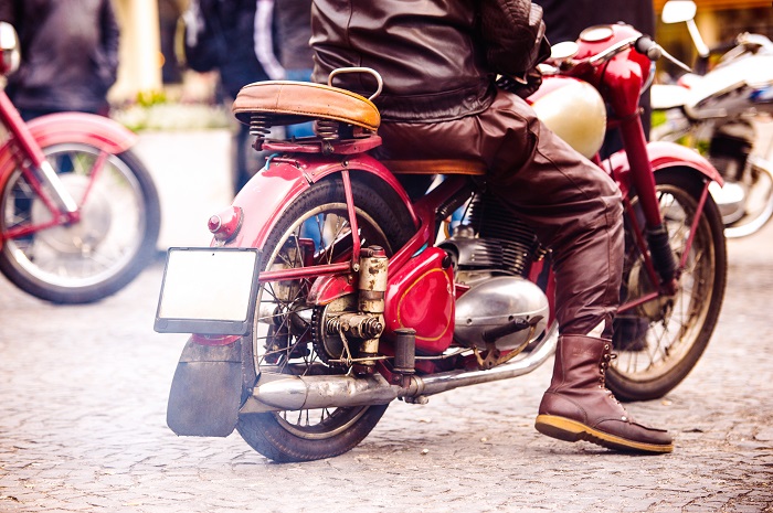 Backside Vintage Motorcycle